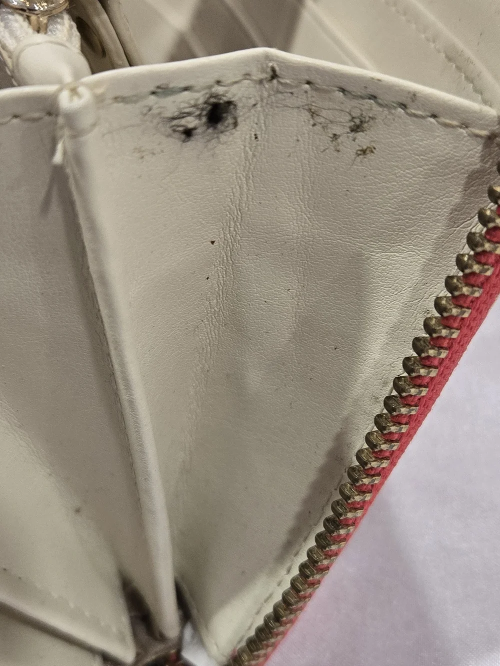 kate spade Red and Mint Geometric Zip Wallet